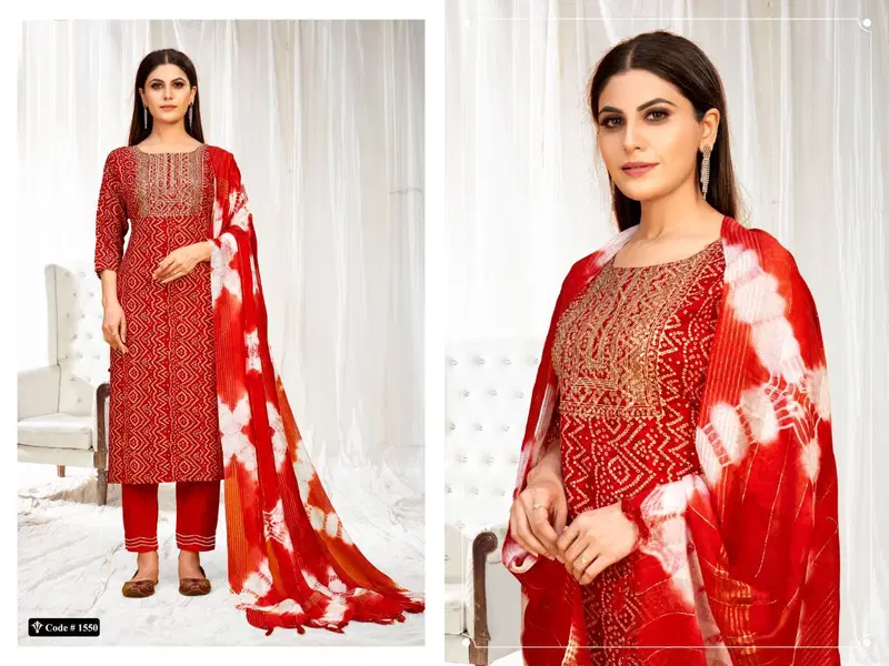 Meesho 1 Designer Rayon Printed Fancy Wear Ready Made Suit  Collection
